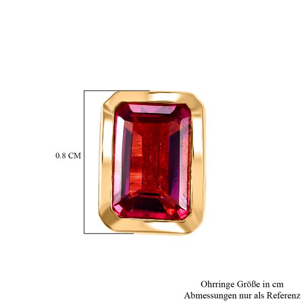 Labor rote Beryll-Ohrringe - 1,07 ct. image number 6