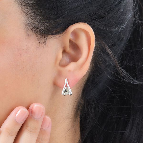 AA Prasiolith Ohrringe - 1,43 ct. image number 6