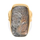 Feuer Labradorit Ring Messing (Größe 20.00) ca. 30,22 ct