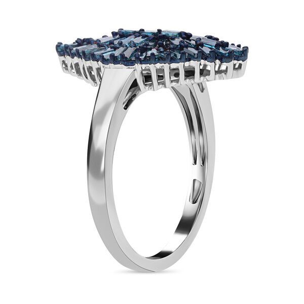 Blauer Diamant-Ring - 1 ct. image number 4