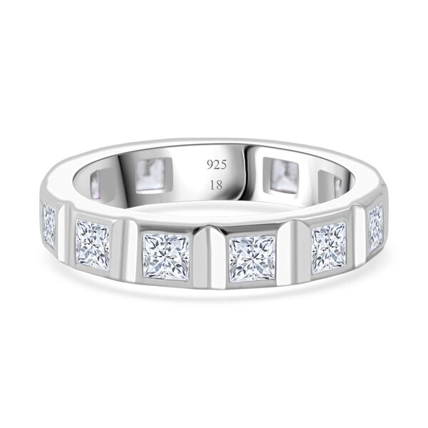 Lustro Stella Weißer Zirkonia Ring 925 Silber rhodiniert (Größe 17.00) image number 5