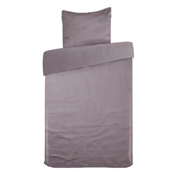 2er-Set Komfort-Bettbezug mit Kupferfaser, Bettbezug 135x200 cm, Kissenbezug 80x80 cm, Grau