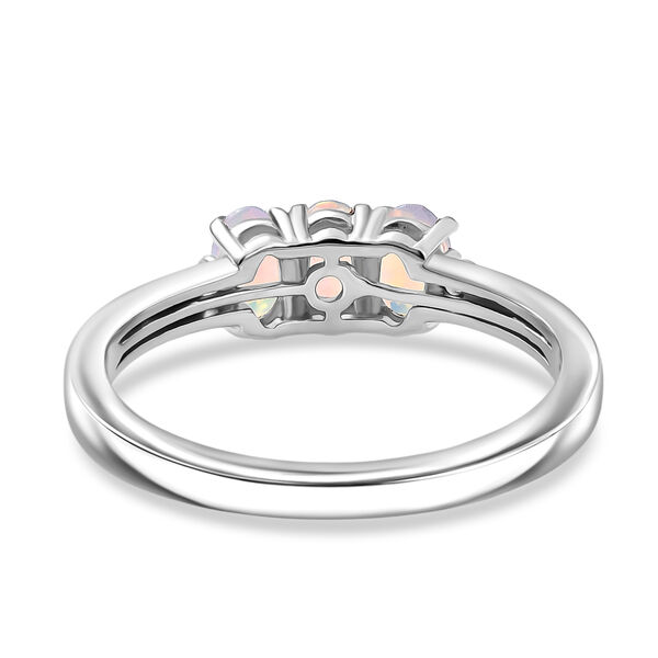 D'Joy AA nat&uuml;rlicher, &auml;thiopischer Welo Opal und Zirkon Ring, 925 Silber rhodiniert - 0,54 ct. image number 6