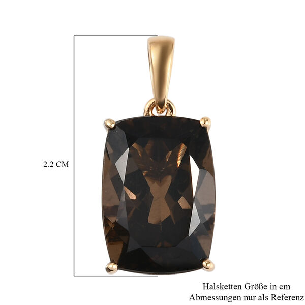 Rauchquarz Anh&auml;nger 925 Silber vergoldet ca. 6,52 ct image number 5