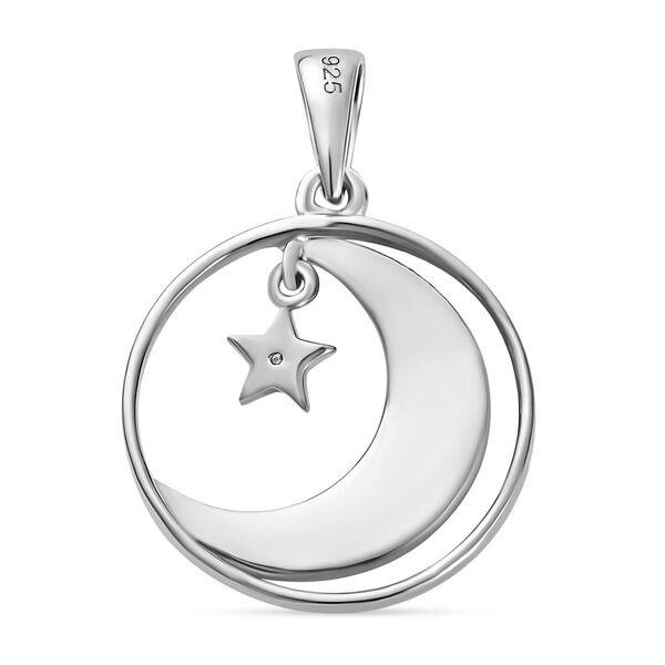 Mondlicht Magie Anhänger in platiniertem Silber image number 5