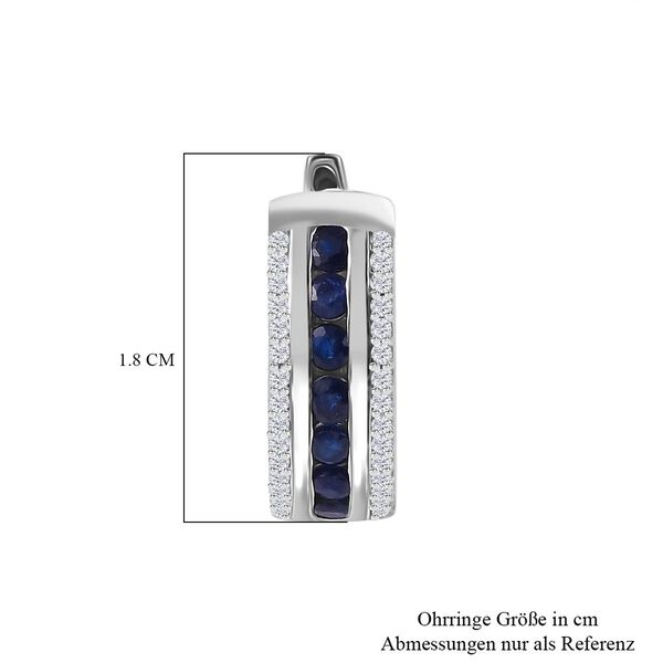 Masoala Saphir und Zirkon Ohrringe - 1,86 ct. image number 6