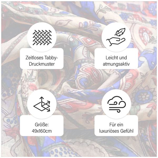 Seiden Schal, orange image number 5