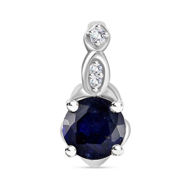 Masoala Saphir und Zirkon Anh&auml;nger - 1,38 ct.