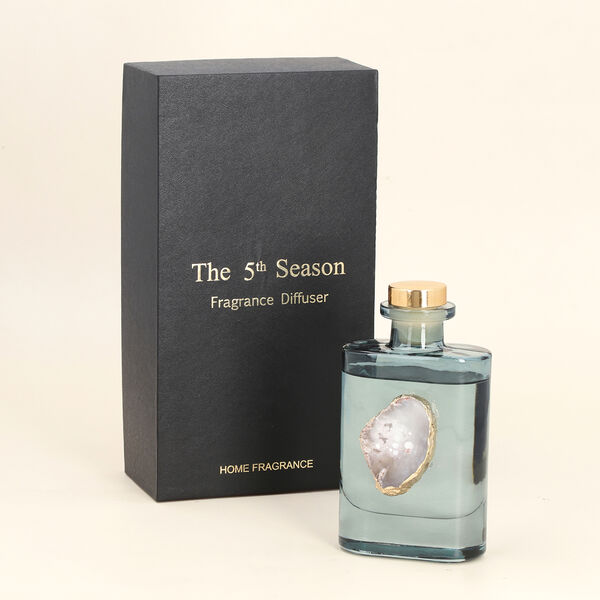 The 5th Season - Aromatherapie Duft-Diffusor Set mit Edelstein, Gr&uuml;n