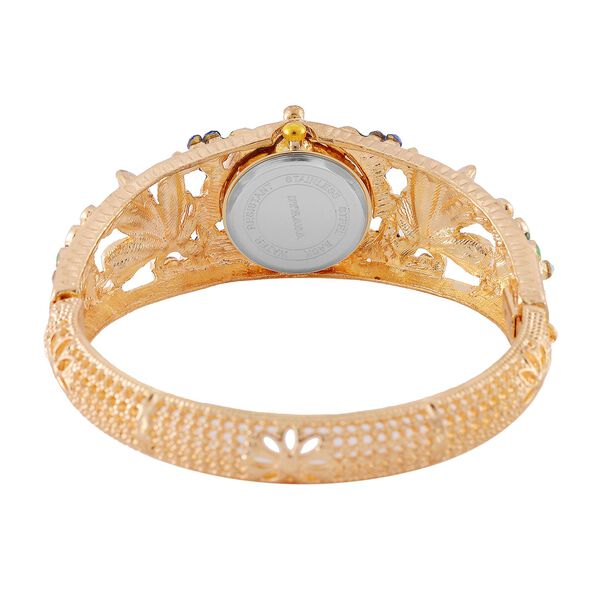 Mehrfarbiger Kristall Uhren WA7 cm Reiner Edelstahl emailliert image number 7