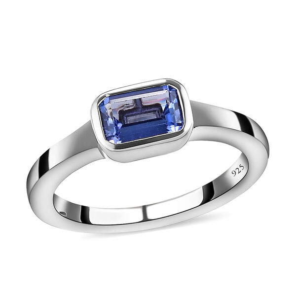 AA Tansanit-Ring, 925 Silber platiniert  ca. 0,79 ct image number 4