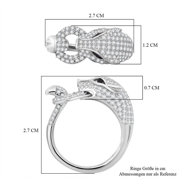 Lustro Stella Wei&szlig;er Zirkonia Panther Ring image number 6