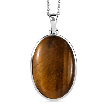 EverTrue Tigerauge Anh&auml;nger mit 50cm Kette - 29 ct.