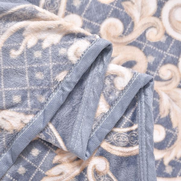 Flanell Decke, dunkelgrau image number 8