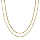 DESIGNER INSPIRIERT - 2er Fancy Ketten Set mit 5 cm Extender, Goldfarben