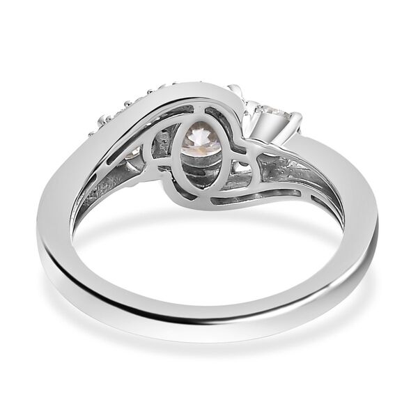 Moissanit Ring, 925 Silber platiniert (Größe 20.00) ca. 1.38 ct image number 5