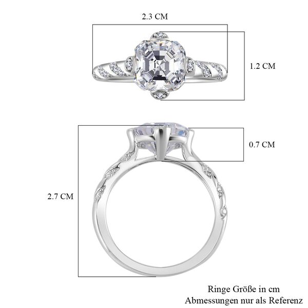 Moissanit Ring - 3 ct. image number 6