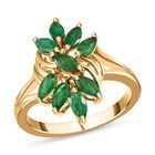 Kagem sambischer Smaragd floraler Ring - 1,24 ct. image number 3