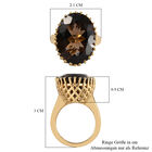 Rauchquarz-Ring, 925 Silber vergoldet  ca. 16,22 ct image number 6