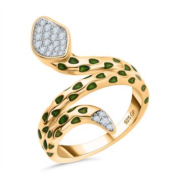 GP Trionfo Kollektion- Wei&szlig;er Zirkon und blauer Saphir Ring und Anh&auml;nger mit 50cm Kette