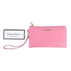SENCILLEZ - 100% Leder Clutch, Babyrosa