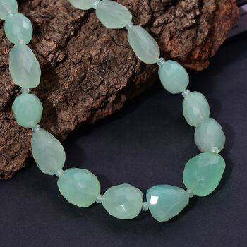 Chalzedon 45cm Halskette - 484 ct.