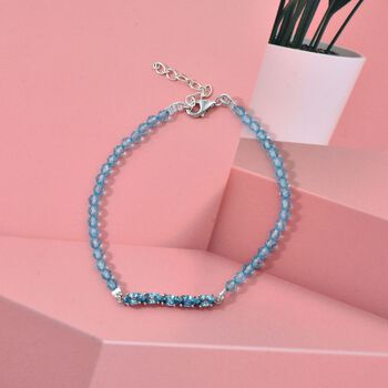 D'Joy blaues Zirkon Armband, 18 cm - 6 ct.