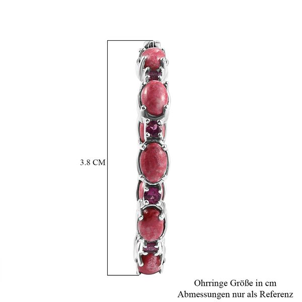 Norwegische Thulit- und Rhodolith-Granat-Creolen - 11,39 ct. image number 5