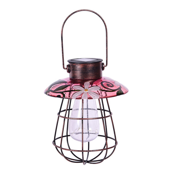 Solar Laterne Gartendekoration, Gr&ouml;&szlig;e 17x17x80 cm, Mehrfarbig