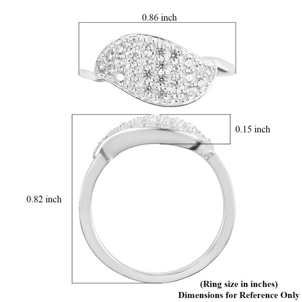 LUSTRO STELLA Wei&szlig;er Zirkonia Ring 925 Silber  ca. 0,79 ct image number 7