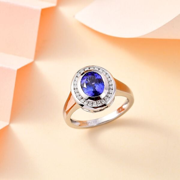 RHAPSODY AAAA Tansanit und VA EF Diamant Ring in 950 Platin - 2,26 ct. image number 10