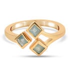 Blaugrüner Grandidierit-Ring, 925 Silber vergoldet  ca. 0,50 ct image number 0