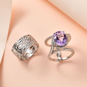 Rose De France Amethyst Cocktail Ring - 4,70 ct.