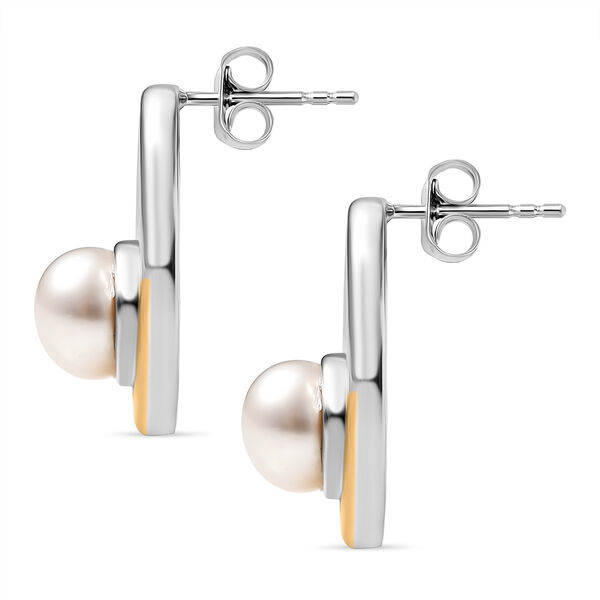 EverTrue zweifarbiger S&uuml;&szlig;wasserperle Anh&auml;nger mit 50cm Kette und Ohrringe image number 11