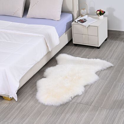 CLOSE OUT DEAL - Schafsfellteppich aus Echtleder-Fell, ca. 70x100 cm, Natur