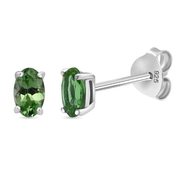 D'Joy AA Tsavorite Granat Ohrringe 925 Silber rhodiniert ca. 0.49 ct