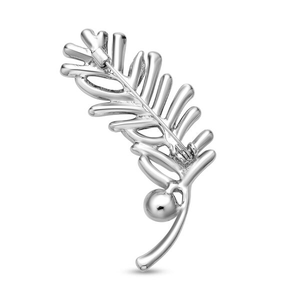 3er Set, Weiße Süßwasserzucht Perlen Broschen, Panda image number 4