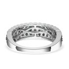 Blauer Diamant-Ring, 925 Silber platiniert  ca. 1,00 ct image number 4