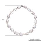 Weiße Keshi Perle und weiße Süßwasser Perlen-Halskette, 50 - 386 ct. image number 4
