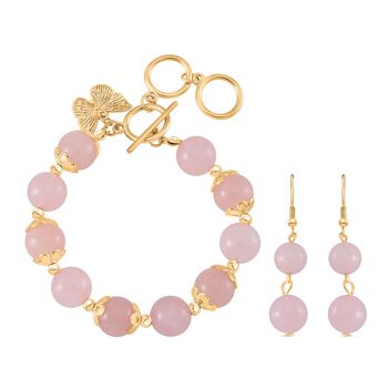 Rosenquarz Schmuckset - 185 ct.