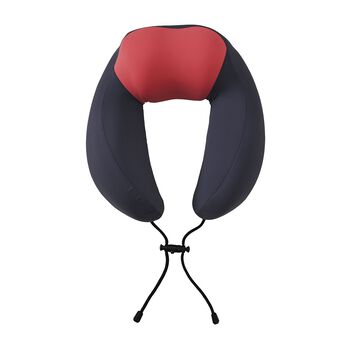 Reisekissen aus Memory-Schaum mit verstellbarem Kordelzug, ergonomisch geformt f&uuml;r Nackenst&uuml;tze, 29x16x25 cm, Rosa