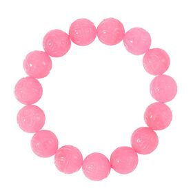 Gefärbte rosa Jade Armband, (13-15mm), 18 cm, ca. 350.00 ct