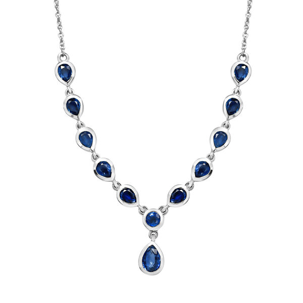 Kaschmir Kyanit-Halskette, 45 cm - 5,21 ct.