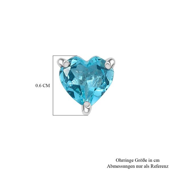 D’joy AA Betroka Blauer Apatit Ohrringe 925 Silber rhodiniert ca. 0.89 ct image number 5