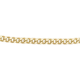 Diamantschliff Panzerkette in Gelbgold