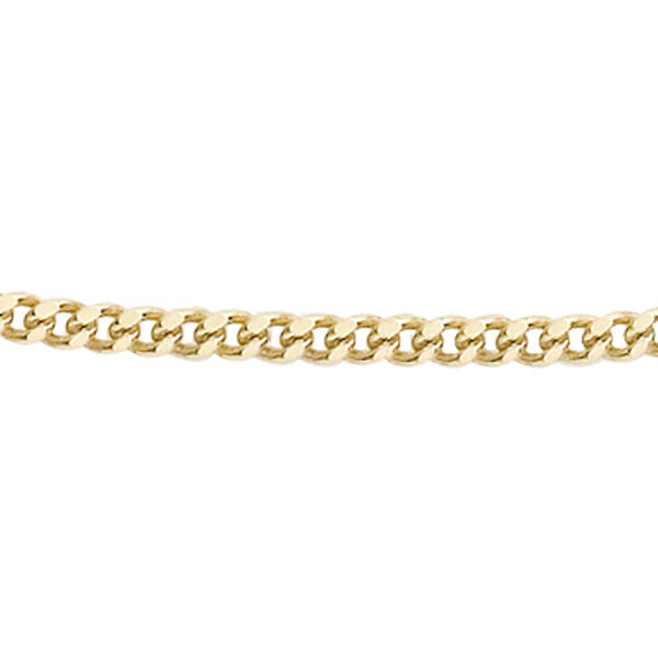 Diamantschliff 50cm Panzerkette in 375 Gelbgold image number 0