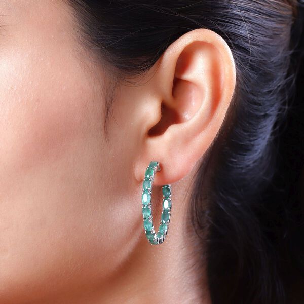 Kagem sambische Smaragd-Creolen - 6,05 ct. image number 3