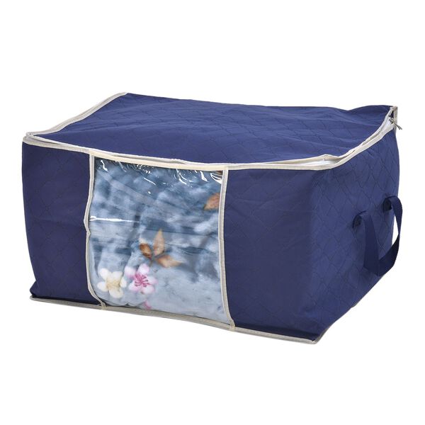 2er-Set Aufbewahrungsbeutel mit großem Fassungsvermögen, 60x41x34cm, blau image number 3