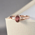 Natürlicher Blush Turmalin-Ring, 925 Silber Roségold Vermeil  ca. 0,53 ct image number 1