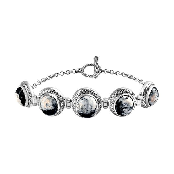 Wei&szlig;es B&uuml;ffel-Armband, 19 cm - 16,79 ct.